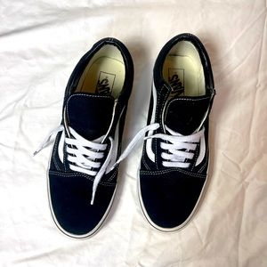 Vans Skate Old Skool Raven Black Suede Sneakers.